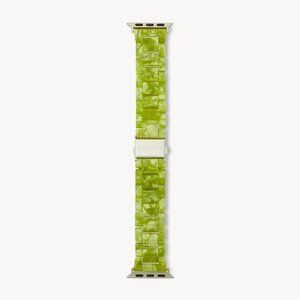 Machete Apple Watch Band in Pistachio - Silver Hardware